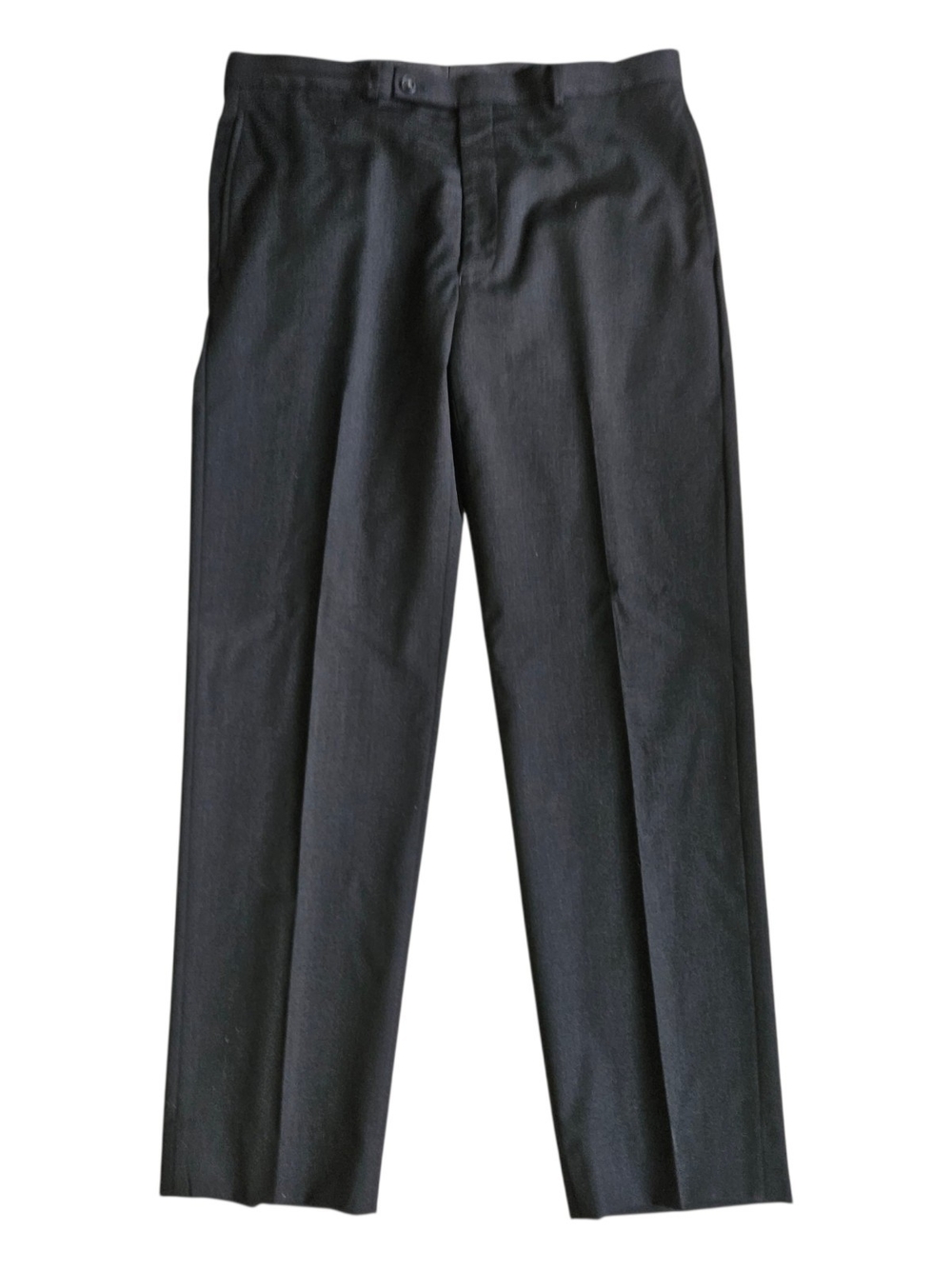Custom Made Size 36x32 Men's Black Dress Pants Wool With Satin Lining